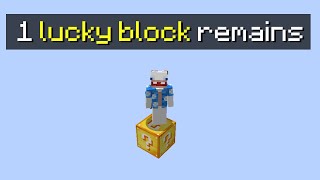 Minecraft But We have ONE Lucky Block [upl. by Nawyt]