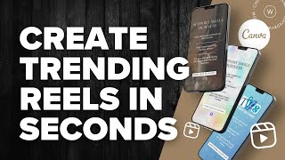 Create Trending Instagram Reels using Canva A Simple Guide [upl. by Kloman]