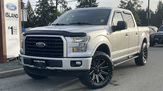 2015 Ford F150 XLT  Nav Power Sliding Rear Window Review  Island Ford [upl. by Arretahs825]