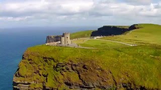 Cliffs of Moher Ireland by drone [upl. by Nnylasor952]