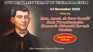 13 NOV  FR AGNELO NOVENA MASS  KONKANI  LIVE STREAM  530 AM IST [upl. by Malda]