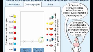 Simulation de Chromatographie sur couche mince [upl. by Rednave457]