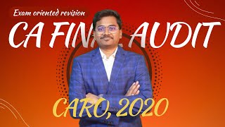 Caro 2020 Revision CA Final Audit  New Syllabus [upl. by Aubarta856]