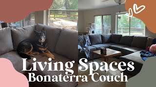 Unboxing Our New Living Spaces Couch  Bonaterra Sectional Review [upl. by Jennette697]