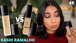 Lancome Teint Idole Ultra Wear Concealer VS Dior Forever Skin Correct Concealer Review amp Wear Test [upl. by Catherine332]