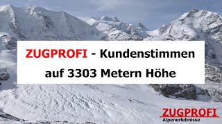 ZUGPROFI  Kundenstimmen zur begleiteten Reise  Auf 3303 Metern Höhe  Corvatsch [upl. by Haile536]