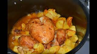 Poulet rôti pommes de terre cookeo et extra crisp [upl. by Aramaj]