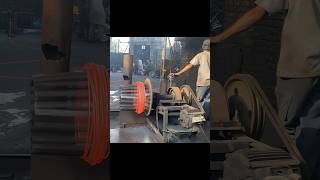 Bending Process of Iron Bars in Steel Factory [upl. by Ygief202]