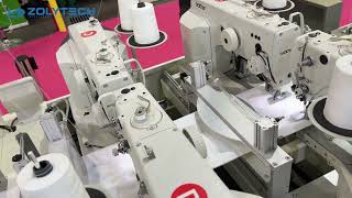 Mattress Border Decorating Machine  Guangzhou Interzum Review [upl. by Kelsey624]