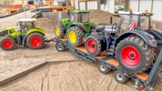 TRACTOR OVERLOAD RC TRACTORS GET STUCK TRACTORS AT WORK RC FARMING [upl. by Rahcir]