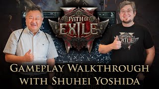 Path of Exile 2 Gameplay Walkthrough with Sony Interactive Entertainments Shuhei Yoshida 吉田 修平 [upl. by Verada568]