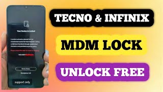 All Tecno amp infinix MDM 🔥 Remove Permanently FREE Method 2024  MDM Fix Tool UNISOC amp MTK Supported [upl. by Varick290]