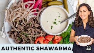 Lebanese Style Beef SHAWARMA amp Tahini Sauce [upl. by Tan680]