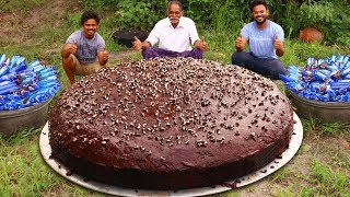 BIGGEST OREO CHOCOLATE CAKE RECIPE PREPARED BY OUR GRANDPA  Oreo Biscuit cake Recipe [upl. by Micaela]