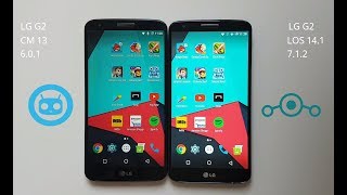 CyanogenMod 13 VS Lineage OS 141  Speed Test 2018 [upl. by Ahsienat]