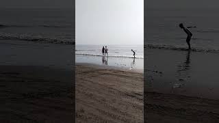 Dumas Beach Surat  dumas dumasbeach surat beach beachvibes sunday new [upl. by Enyrhtak]