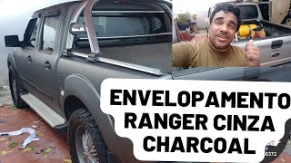 Ranger envelopada com cinza charcoal metalico jateado [upl. by Lishe]