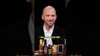 Get ready for Vince Vaughn on Hot Ones 😂 [upl. by Nidnarb]