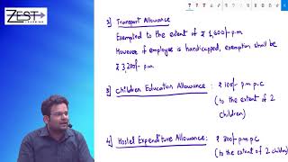 Salaries  HRA amp Other allowances  Income Tax  CS ExecutiveCS ProfessionalCA Inter [upl. by Aerbas]