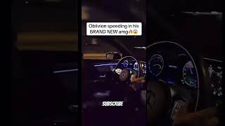 Oblivion speeding in his Brand New Amg 🔥😱 oblivion new car 10millionviews [upl. by Newby]