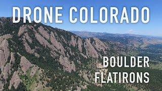 Drone Colorado  Boulder Flatirons [upl. by Nylaj]