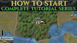 HOW TO START  Full Tutorial Gameplay Guide DOMINIONS 6 Ep 1 [upl. by Easter]