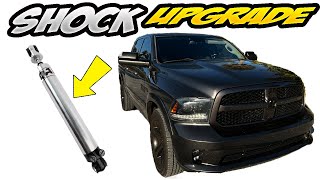 QA1 Adjustable Rear Shock Install on a RAM 1500 Pickup Truck [upl. by Eddana]