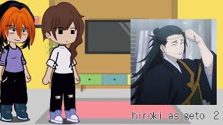 kokujin no tenkousei react to hiroki as geto parte 2 [upl. by Rickert141]