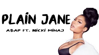 Nicki Minaj  Plain Jane Lyrics amp Audio ft AAP Ferg [upl. by Adile143]