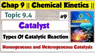 Catalyst  Homogeneous Catalysis and Heterogeneous Catalysis  Chap 9 Chemical Kinetics  Class 11 [upl. by Ennahgem126]