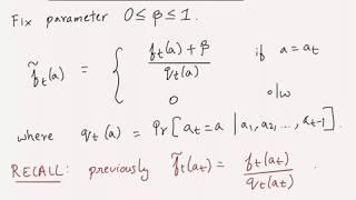 Video 8 EXP3P Algorithm [upl. by Ecinerev]