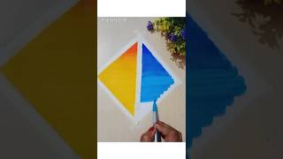 Easy Painting with DOMS brush pen💗✨art painting drawing craft shortsvideo shorts short [upl. by Nawiat]