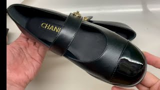 A Few Fair Shoes  Chanel Mary Jane Flats Black in Calf [upl. by Odnamla]