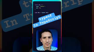 Using typeof in TypeScript typescript typescripttutorial coding programming [upl. by Hanej]