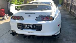 Fully built 750whp Toyota Supra 2jzgte Vvti 272278 Kelford Cold idle [upl. by Astri]