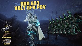 Duo 6x3 Eidolon Hunt  Volt DPS POV  Warframe [upl. by Eentirb]