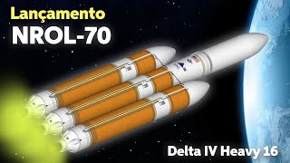 LANÇAMENTO DO FOGUETE DELTA IV HNROL70 [upl. by Keele924]