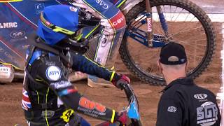 Adrian Flux British SGP Cooks Cardiff crash [upl. by Emor532]