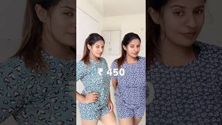 😍🎀 Sleepwear Haul 🛍️✅ shorts haul rehnaimiya [upl. by Arden]