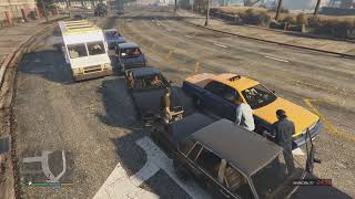 GTA V Aztecas kills NPC worker part 3 [upl. by Gnus]