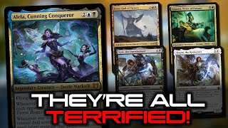 Alela Cunning Conqueror vs Iroas vs Hapatra vs Krav amp Regna  MTGO CMDR Game Play  tribalkai [upl. by Youlton195]