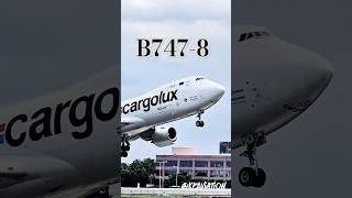 Boeing 7478 Cargolux Soars from Miami – Captivating Departureaviation [upl. by Akired784]