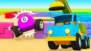 Racing cars in the LABYRINTH Helper cars cartoon for kids  Full episodes of car cartoons for kids [upl. by Rede581]