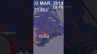 2014 Invasion of Crimea Mapping Short ukraine crimea [upl. by Cohin]