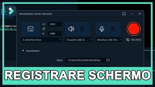 Come Registrare Schermo e Webcam in Filmora 11  Wondershare Filmora Tutorial [upl. by Ontine565]