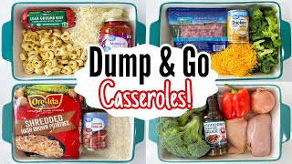 THE EASIEST DUMP amp GO CASSEROLES  5 Quick amp EASY Cheap Casserole Dinner Recipes  Julia Pacheco [upl. by Aicilaanna]