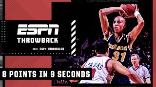 When Reggie Miller stunned Madison Square Garden with 8 points in 9 seconds 👀  ESPN Throwback [upl. by Feola]