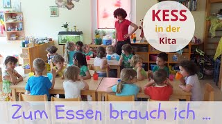 Kinderlied 813  Zum Essen brauch ich  Mitmachlied für die Kita  Messer Gabel Kartoffelbrei [upl. by Oner]