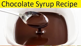 3 min Chocolate Ganache Without Chocolate Dounut and cup cake toppingچاکلیٹ سیرپ [upl. by Yrdua]