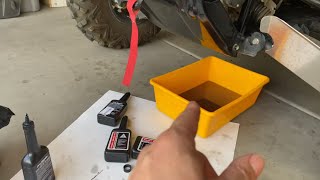 Honda Pioneer 700 front diff  final gear oil replacement and breather tube leaking issue [upl. by Michel16]